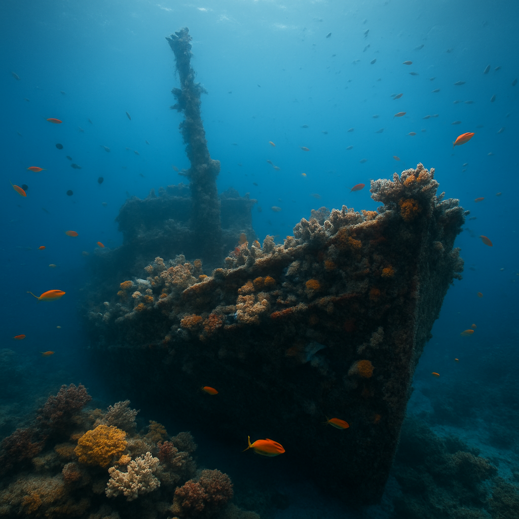 Teluk Air Tawar Wreck dive site